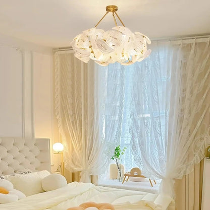 BloomAura - Elegant Large Flower Chandelier