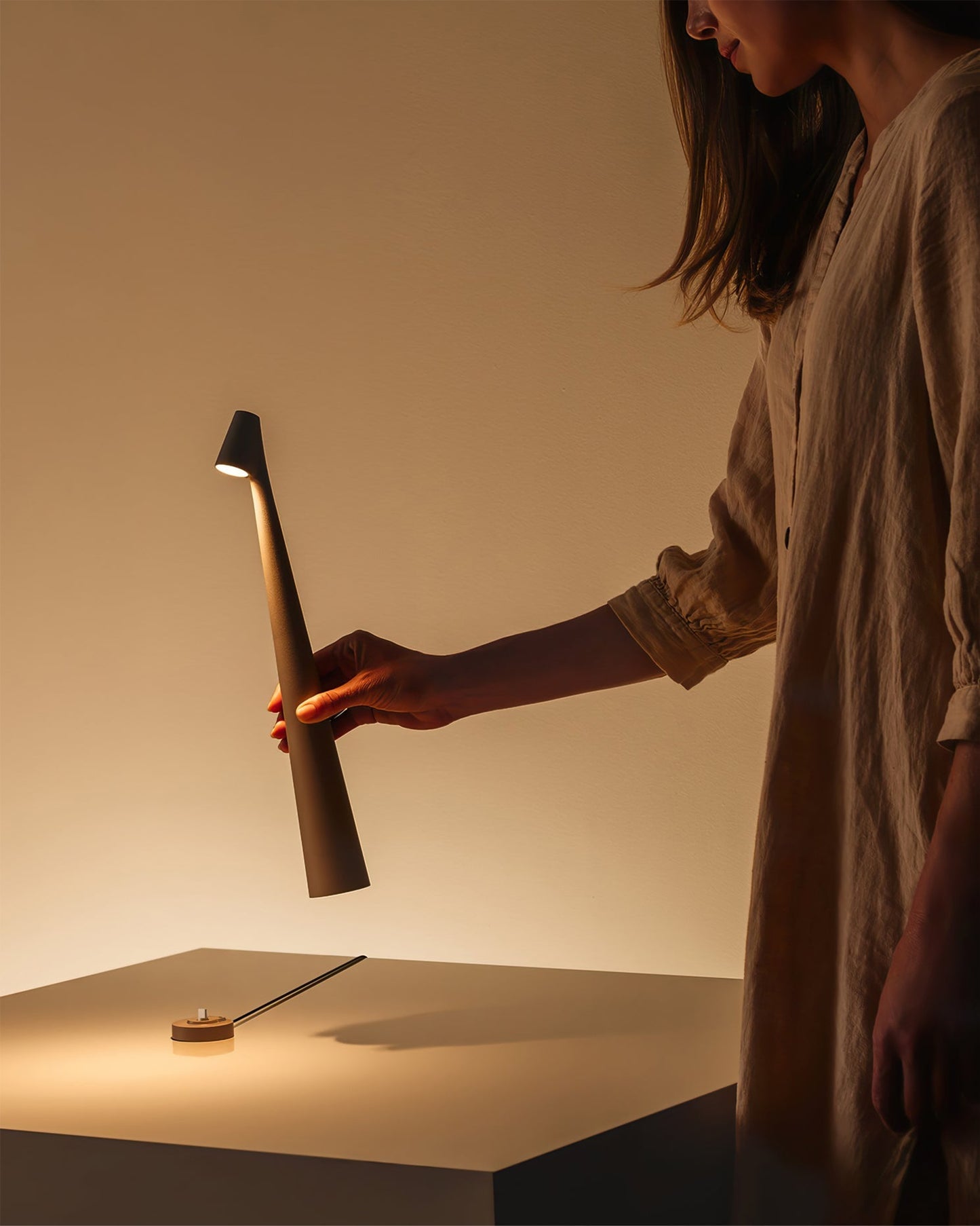 SolarGlow - Sustainable Rechargeable Table Lamp