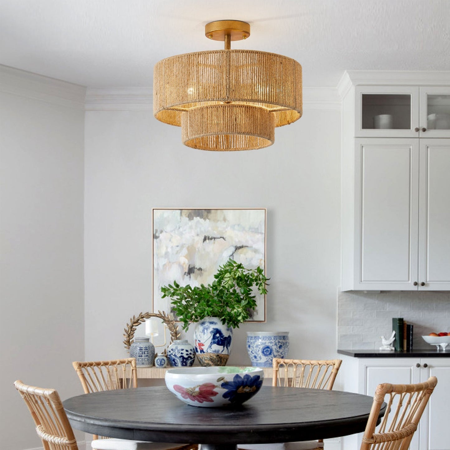 LuxeSolmaz - Ceiling Light with Subtle Finish and Luxurious Lighting