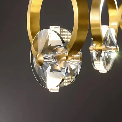 AurumShine - Elegant Gold Chandelier