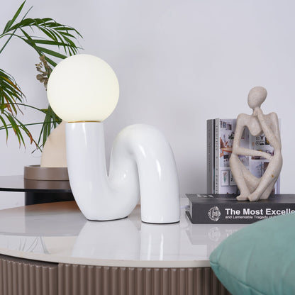 VortexLight - Lampe de table en verre spirale unique