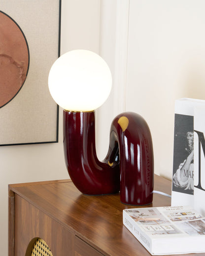 VortexLight - Lampe de table en verre spirale unique