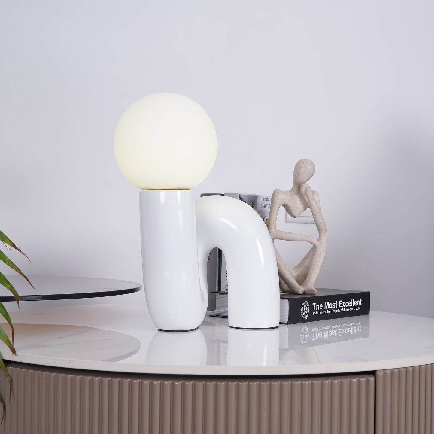 VortexLight - Lampe de table en verre spirale unique