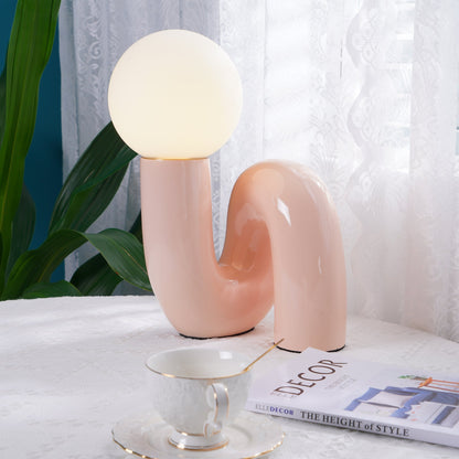 VortexLight - Lampe de table en verre spirale unique