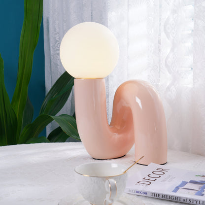 VortexLight - Lampe de table en verre spirale unique