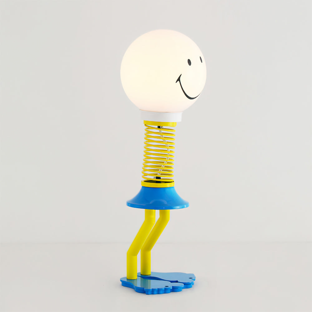 SpringGlow - Tischlampe mit Spiraldesign und Umgebungsbeleuchtung