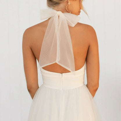 Robe en maille avec col montant et design sans manches - Erin
