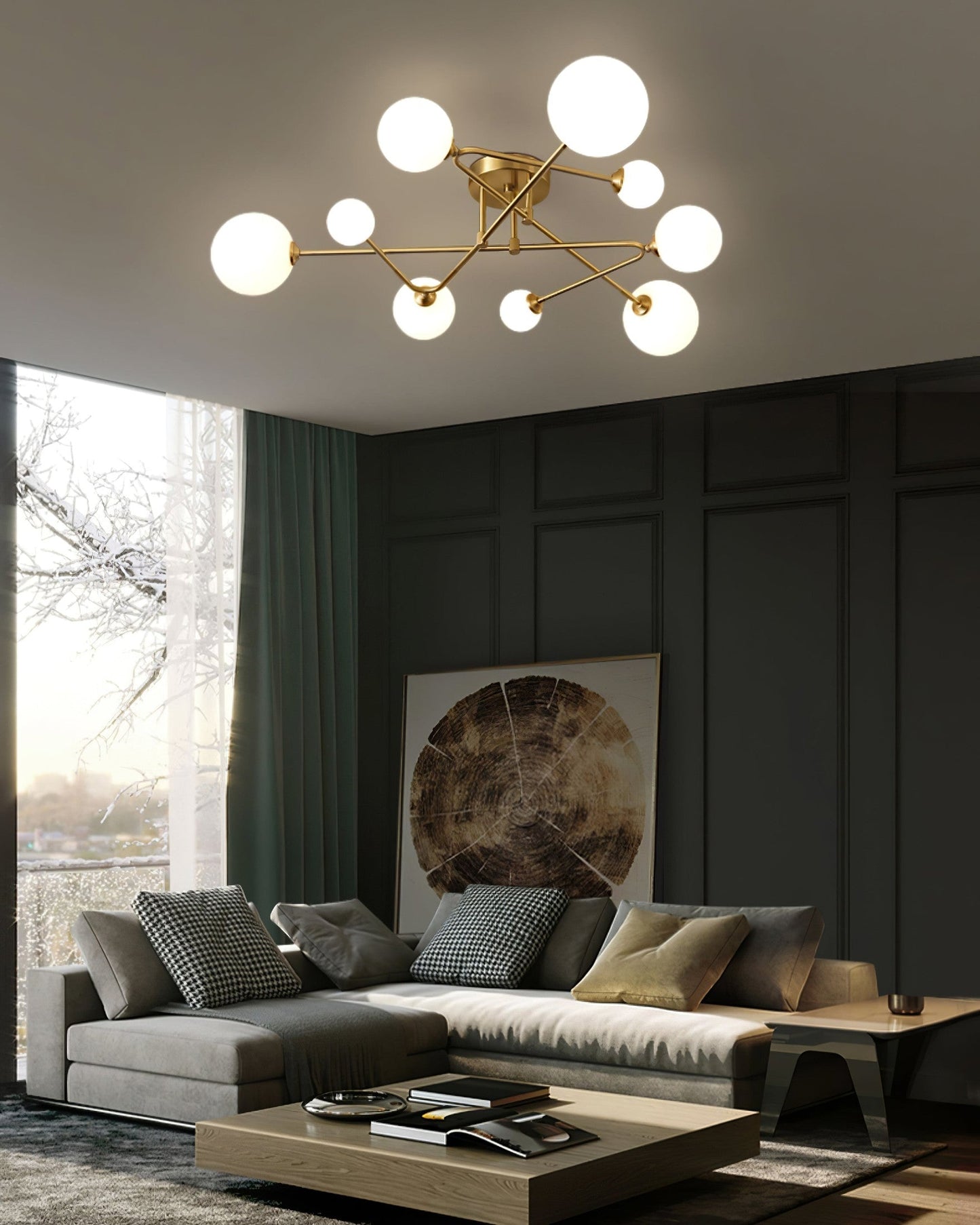 LuxeSputnik - Deckenlampe mit kosmischem Design und gemütlicher Beleuchtung