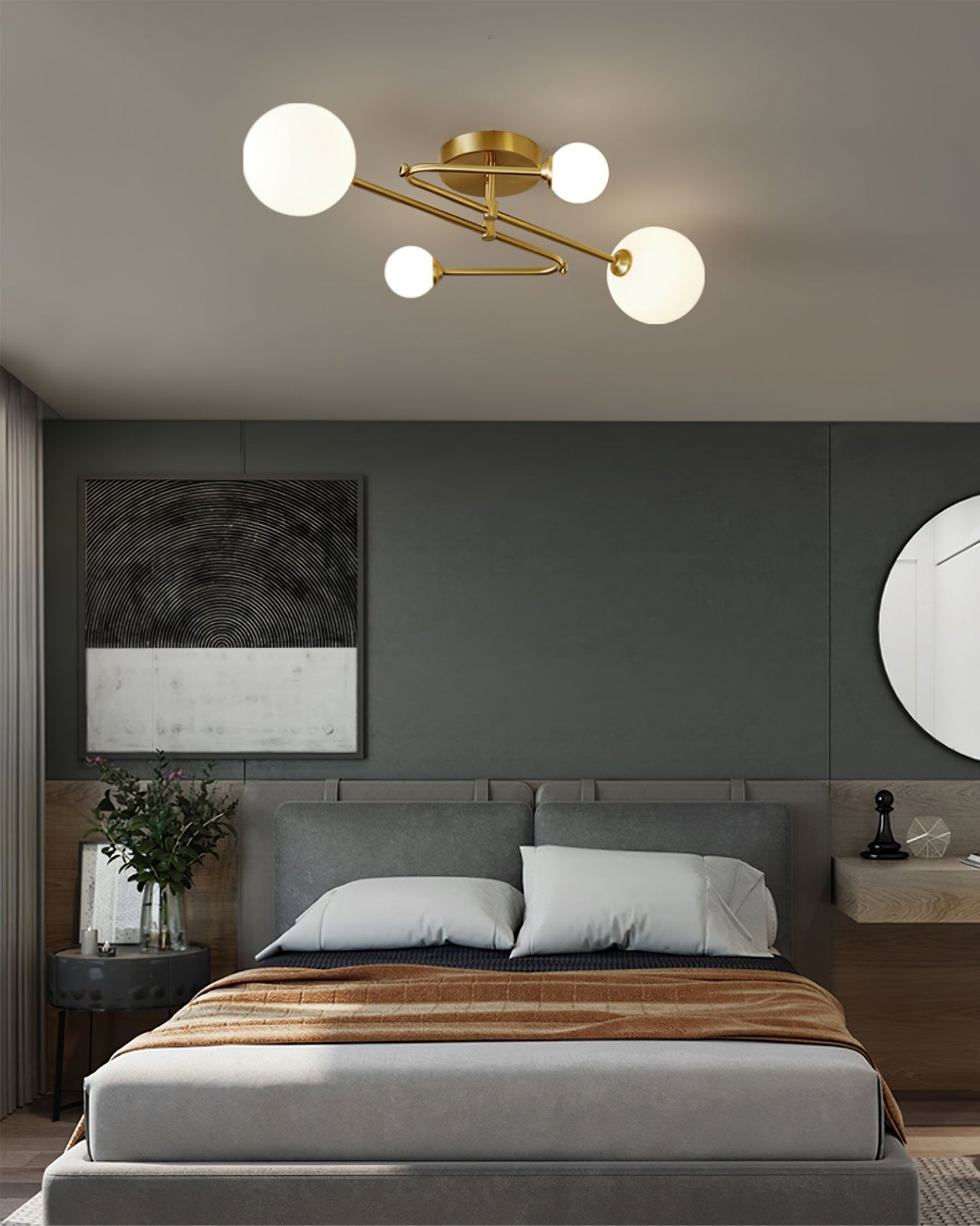 LuxeSputnik - Deckenlampe mit kosmischem Design und gemütlicher Beleuchtung