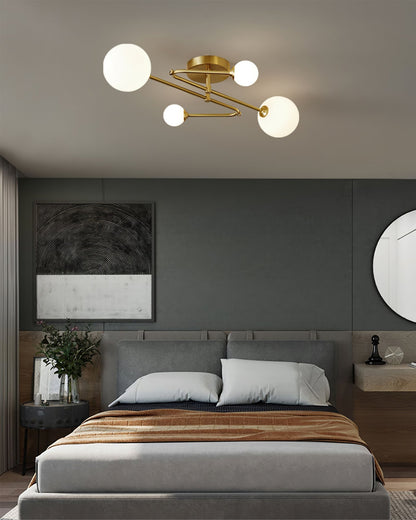 LuxeSputnik - Deckenlampe mit kosmischem Design und gemütlicher Beleuchtung