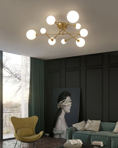 LuxeSputnik - Deckenlampe mit kosmischem Design und gemütlicher Beleuchtung