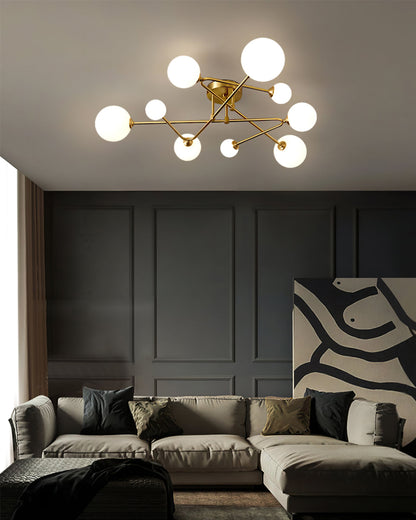 LuxeSputnik - Deckenlampe mit kosmischem Design und gemütlicher Beleuchtung