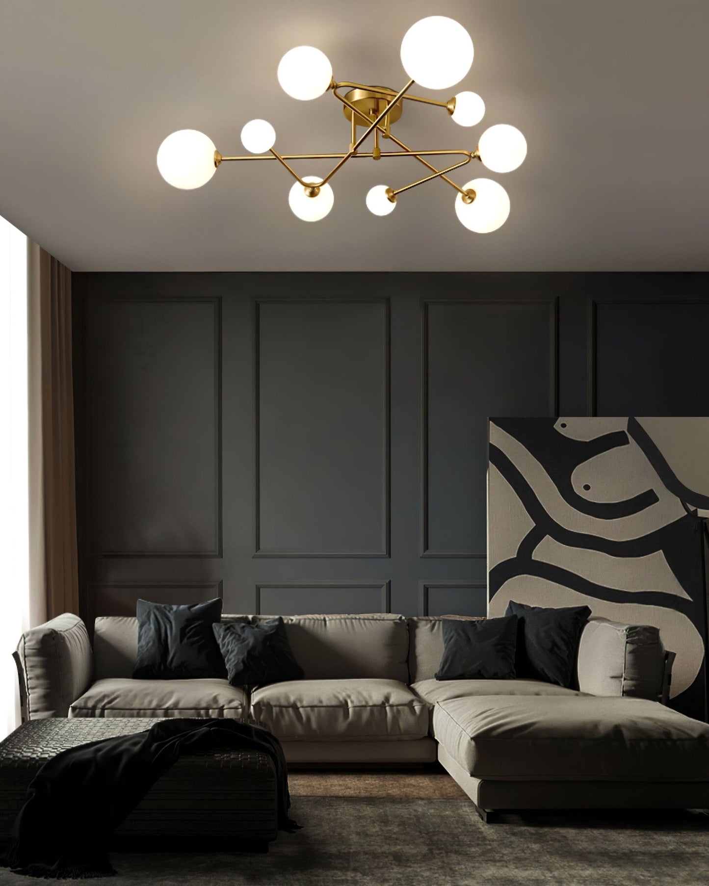 LuxeSputnik - Deckenlampe mit kosmischem Design und gemütlicher Beleuchtung