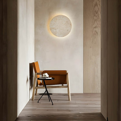 StoneGlo | Rund stenmur lampe