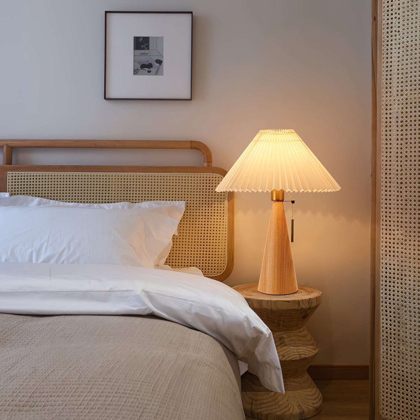 TimberLight - Moderne træ- og metallampe til bord