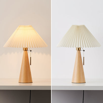 TimberLight - Zeitgenössische Holz- und Metall-Tischlampe