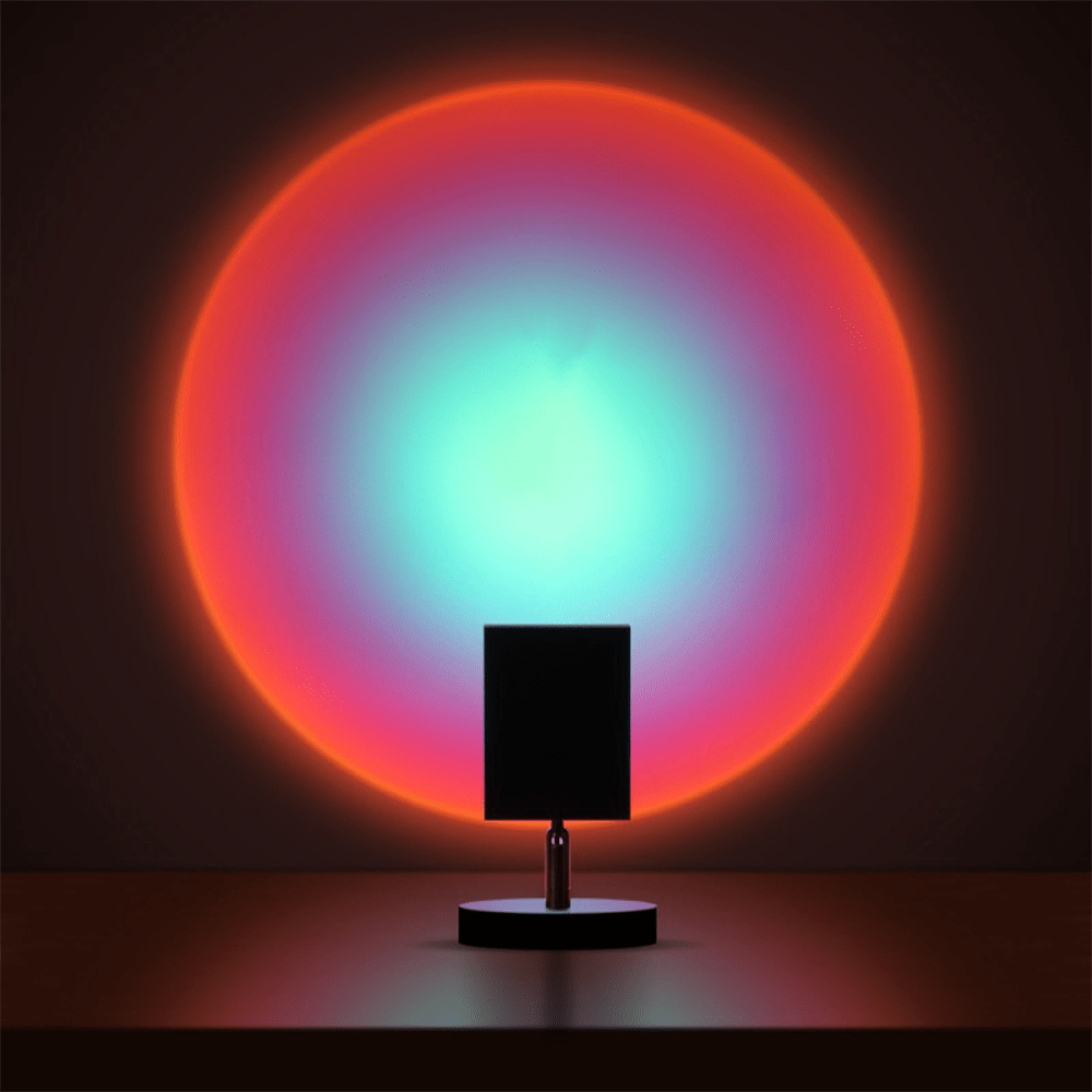 RetroRay - Bordlampe med solnedgangseffekt