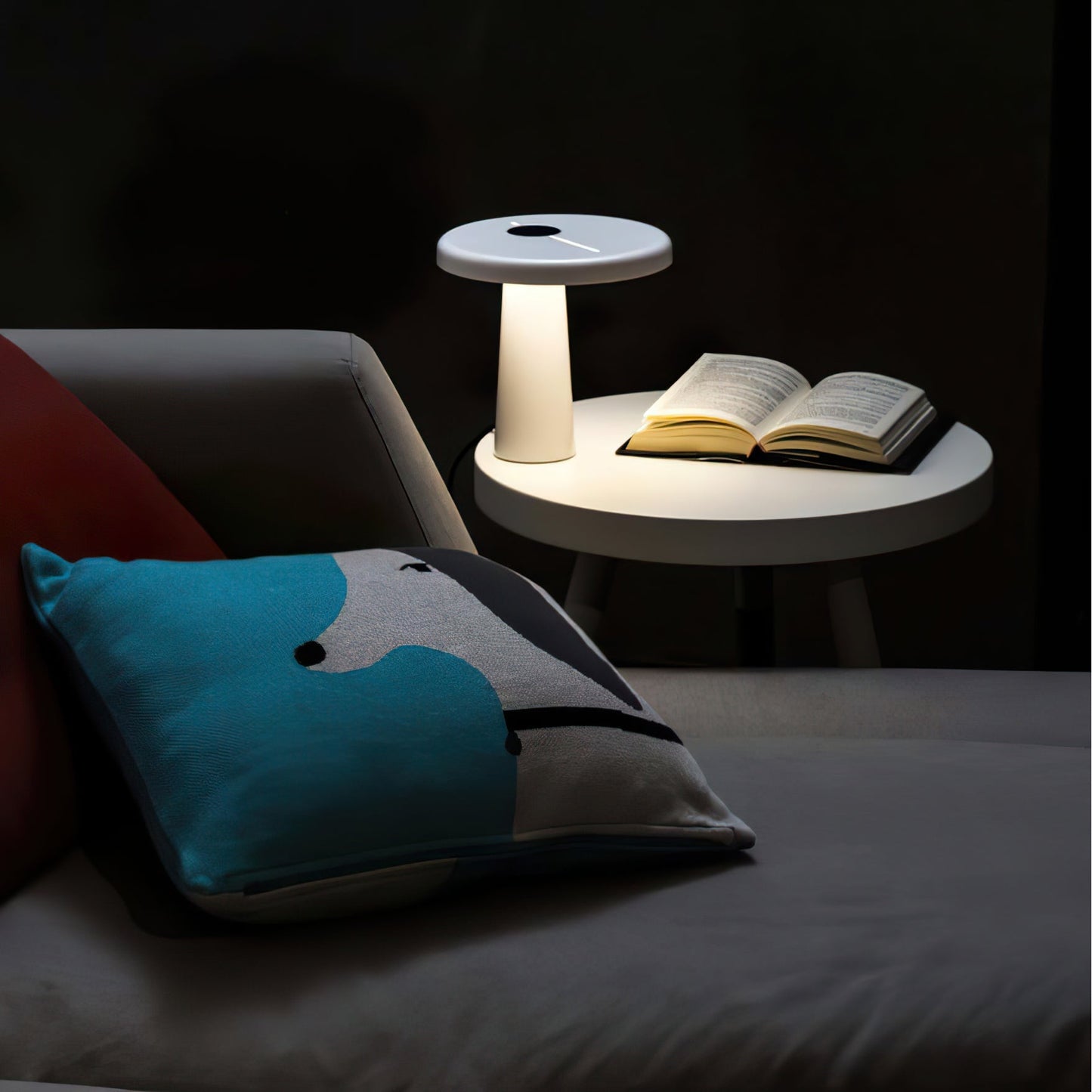HoopLuxe - Moderne LED-bordlampe med stilfuldt rundt design