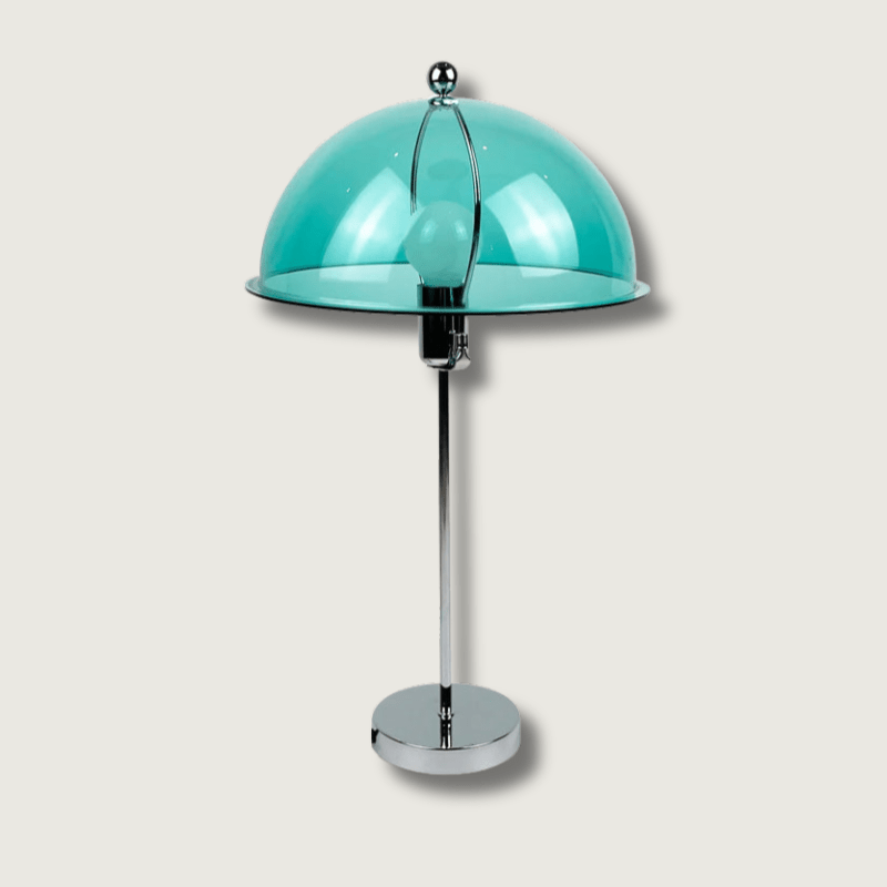 ClassicGlow - Sølv Metal og Akryl Bordlampe