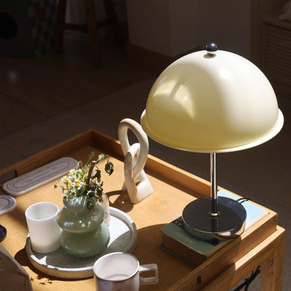 ClassicGlow - Sølv Metal og Akryl Bordlampe