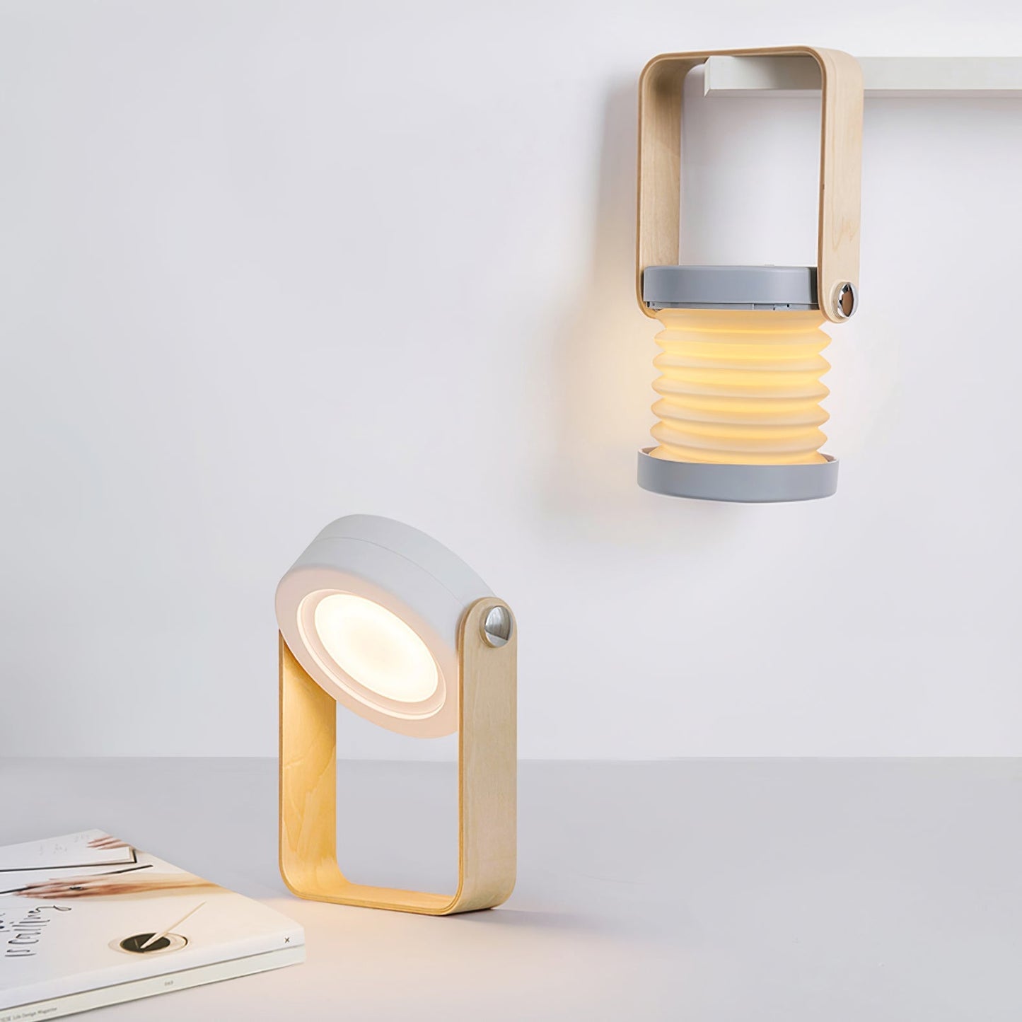 LanternLuxe - Lampe de table lanterne portable avec une lueur chaleureuse et un design élégant