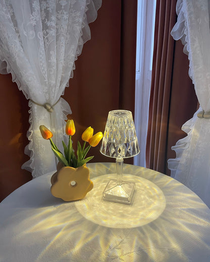 SparkLicht - Lampe de table moderne avec LED et effet glamour