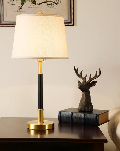 EmpireElegance – Bordlampe i messing med blødt skær