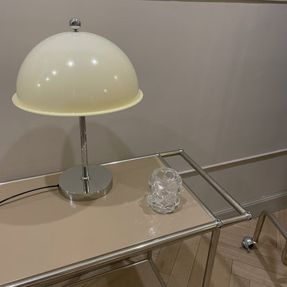 ClassicGlow - Sølv Metal og Akryl Bordlampe