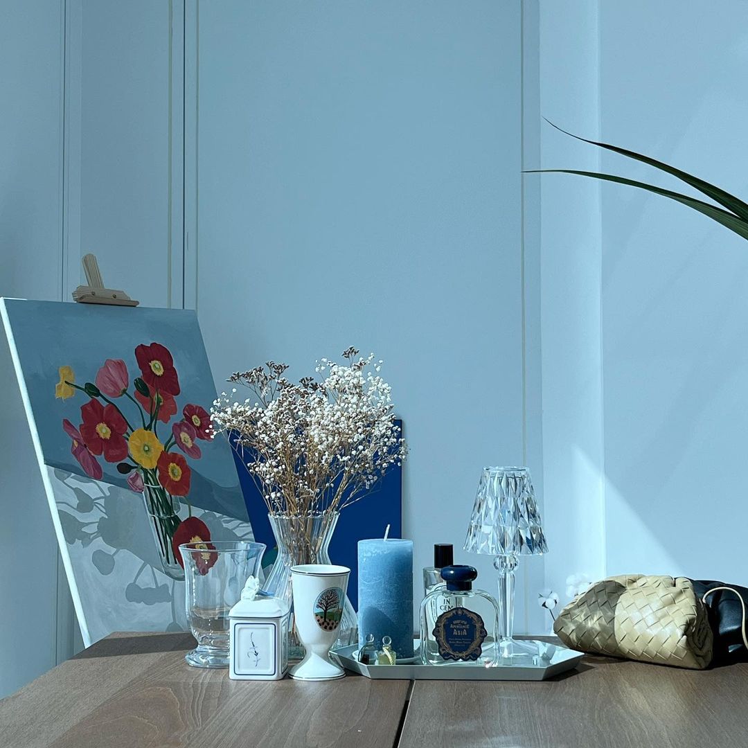 SparkLicht - Modern Table Lamp with LED and Glamour Effect