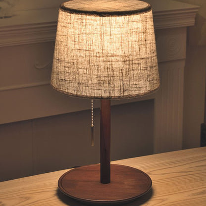 NobleWood - Valnød & Stof Bordlampe