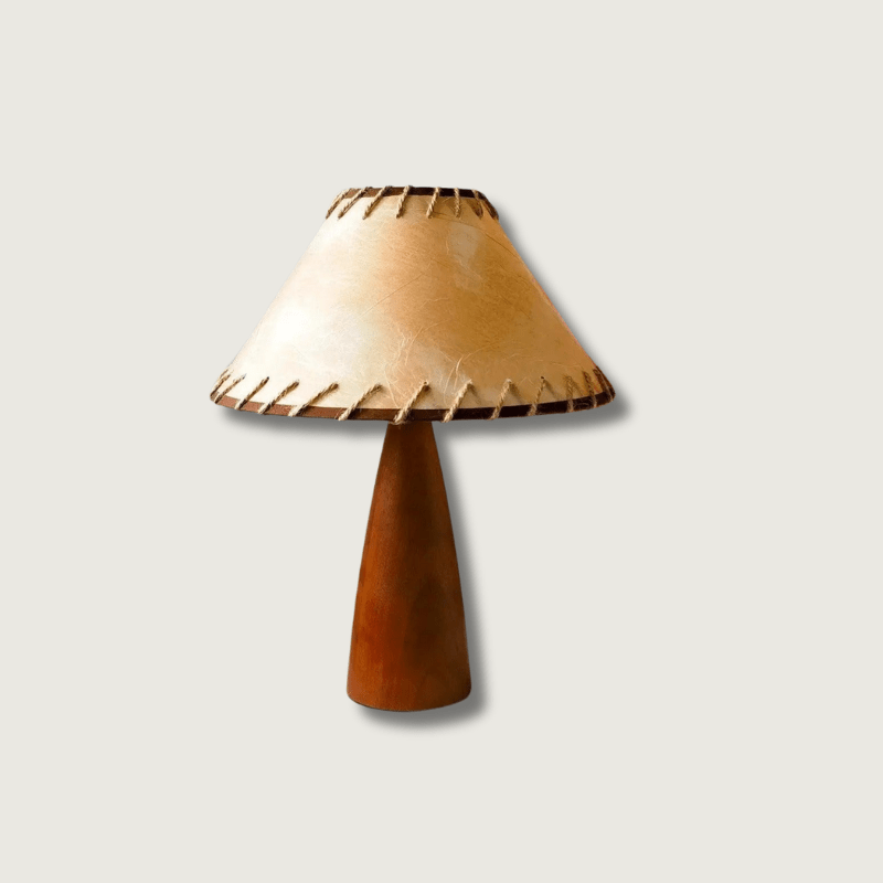 WoodFusion - Solid Træ Retro Lampe
