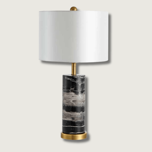 MarbleGlow - Tischlampe mit Marmorsockel