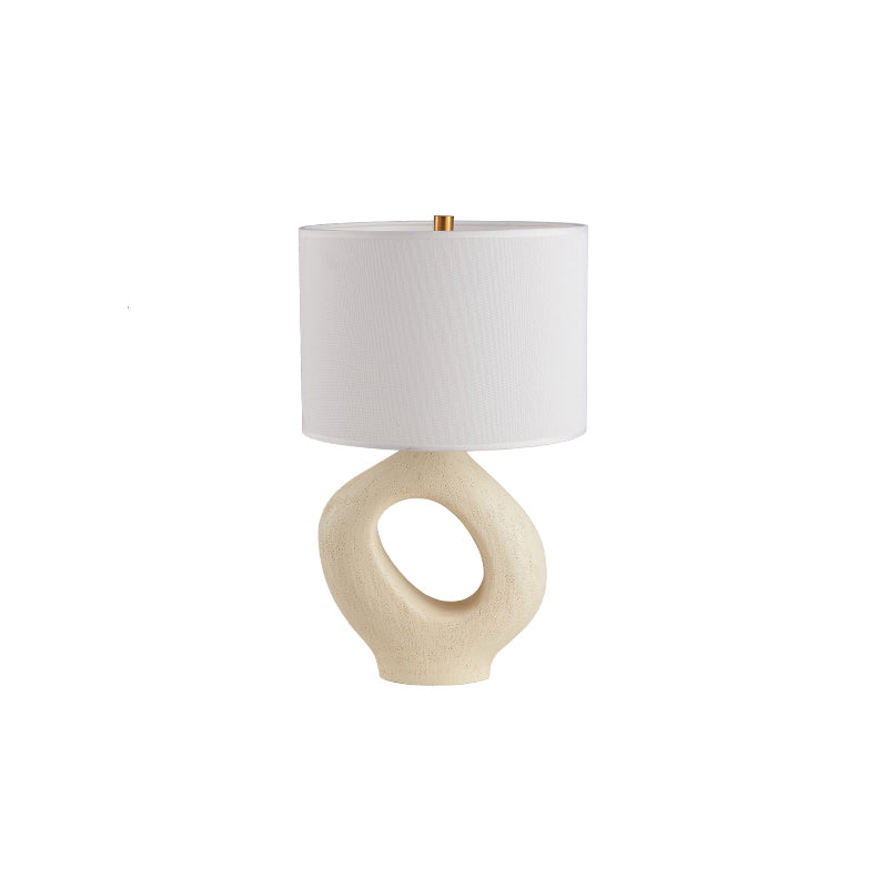 ModernGlow – Harpiks Bordlampe med Linnedskærm