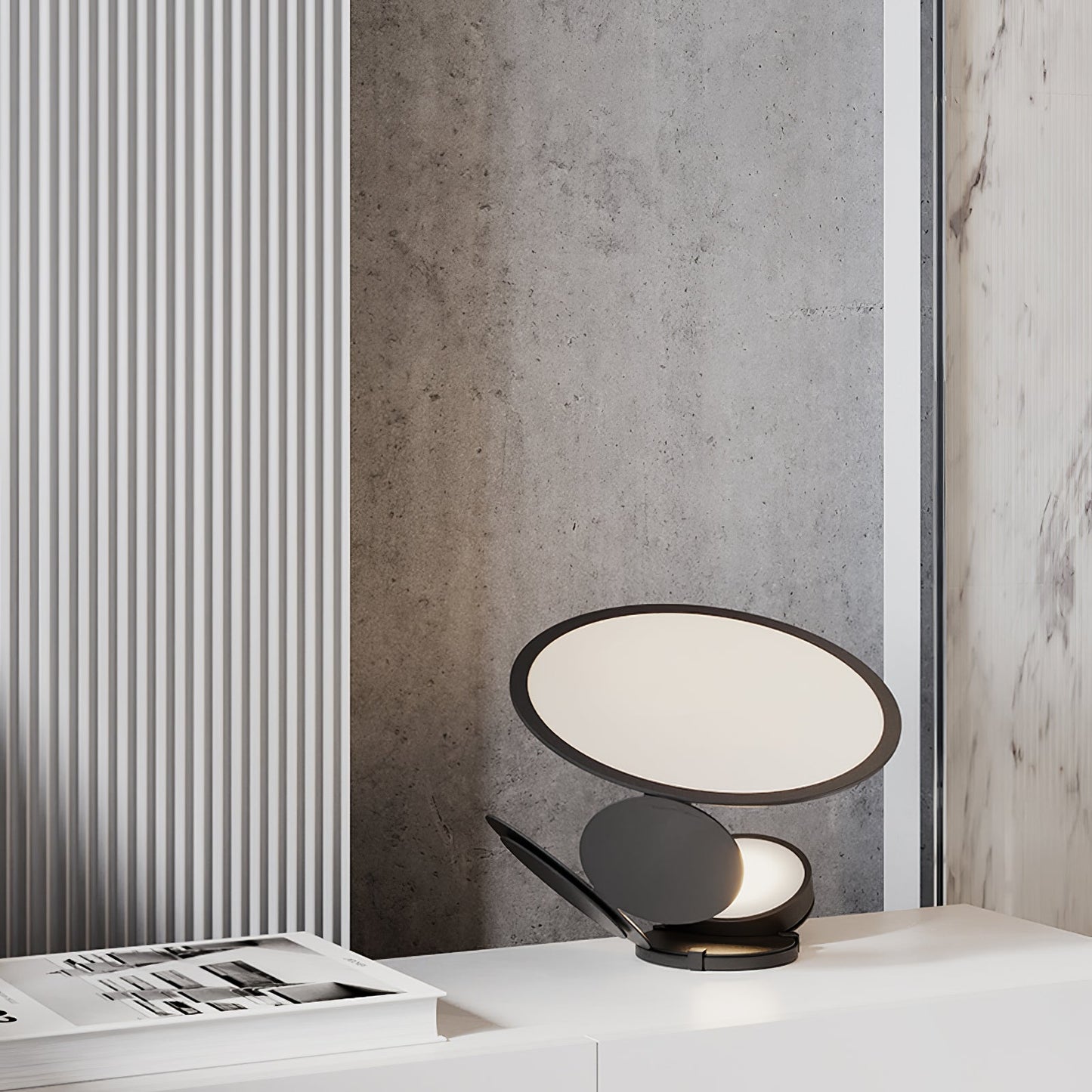 LightSlice - Stilfuld bordlampe med subtile snitdetaljer