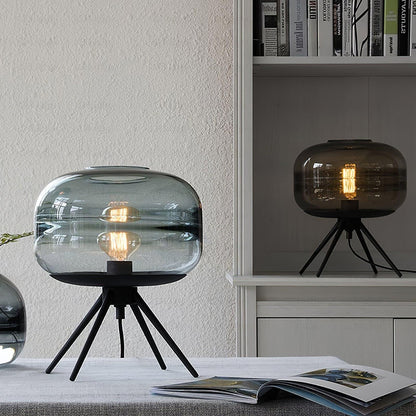 LightJar - Table Lamp with Glass Housing and Warm LED String