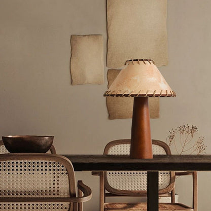 TranquilGlow - Lampe de table Wabi-Sabi