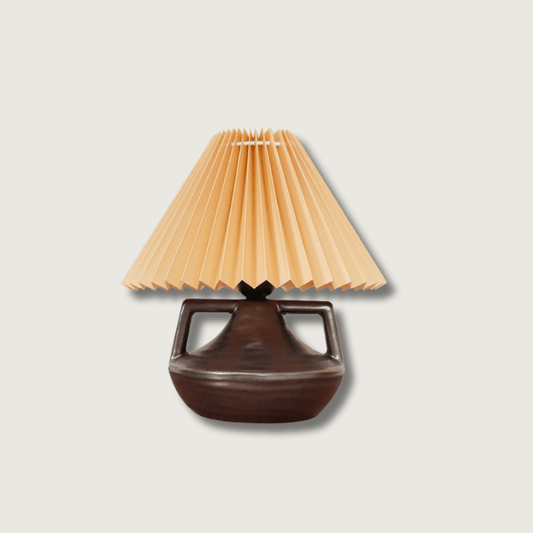 NaviaGlow - Table Lamp with Pleated Shade and Soft Light Diffusion