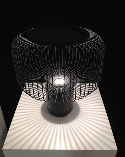 LuxeKeshi - Table Lamp with Modern Base and Subtle Lighting
