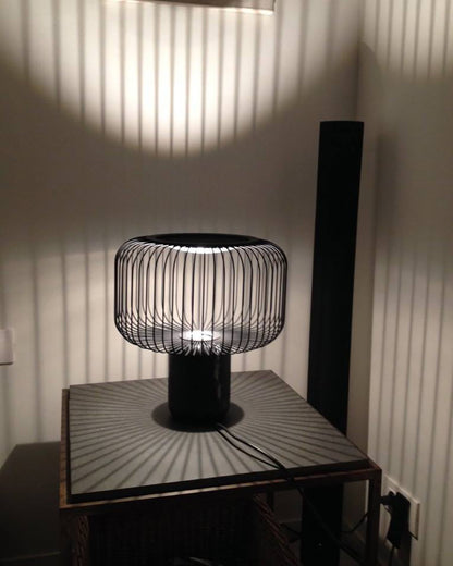 LuxeKeshi - Table Lamp with Modern Base and Subtle Lighting