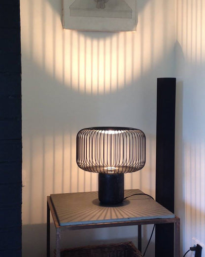 LuxeKeshi - Table Lamp with Modern Base and Subtle Lighting