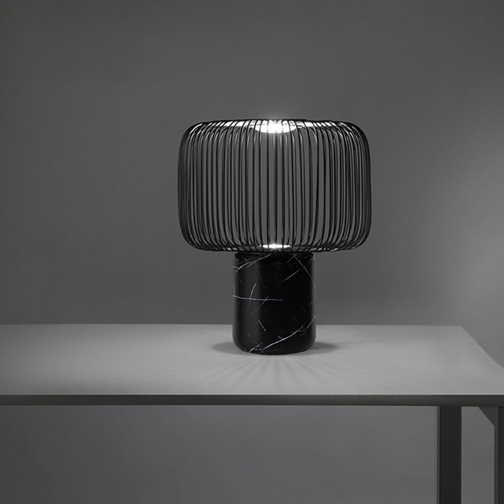 LuxeKeshi - Table Lamp with Modern Base and Subtle Lighting