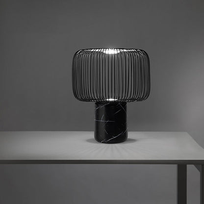 LuxeKeshi - Table Lamp with Modern Base and Subtle Lighting