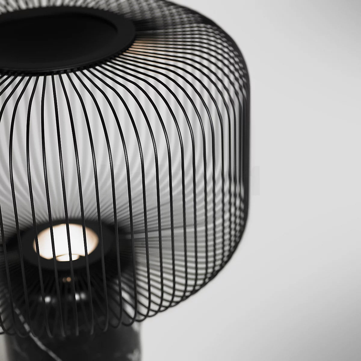 LuxeKeshi - Table Lamp with Modern Base and Subtle Lighting