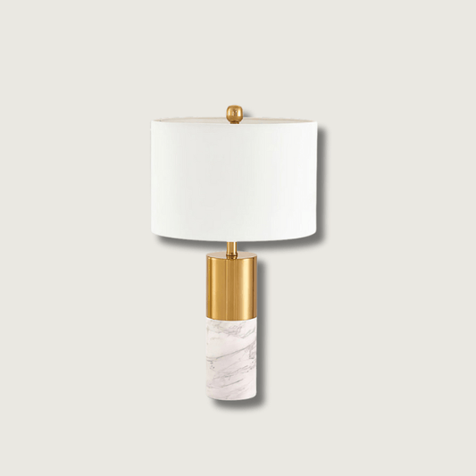 MarbleGlow - Bordlampe med stilfuld marmorfod og slankt design