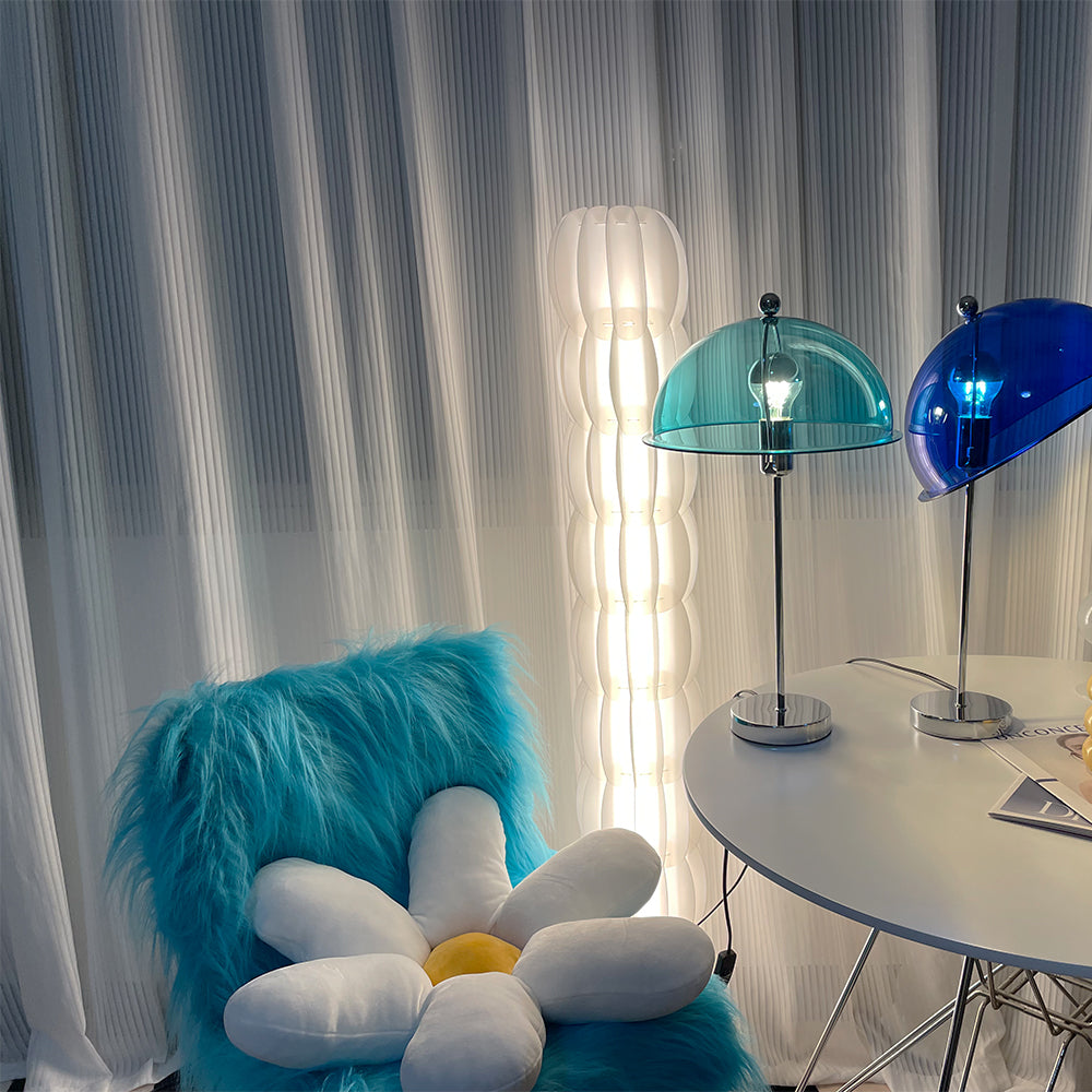 ClassicGlow - Sølv Metal og Akryl Bordlampe