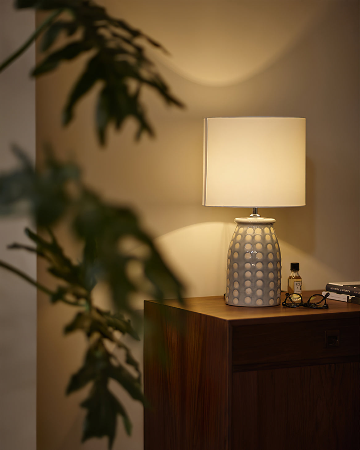 PatternLuxe – Farverig keramisk bordlampe med klassisk design