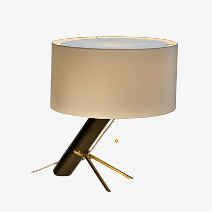 TranquilAura – Lampe de table élégante avec finition dorée