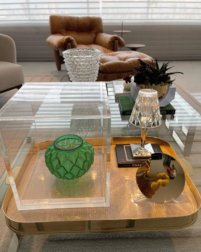 SparkLicht - Lampe de table moderne avec LED et effet glamour