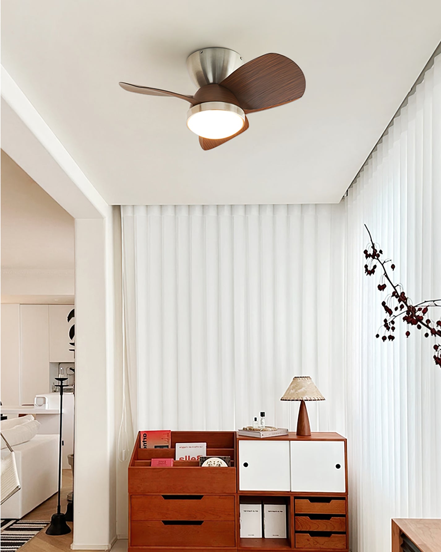 LuxeTalaya - Deckenventilator mit schlankem Design und warmem Licht