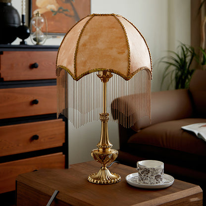 TasselLight - Table Lamp with Soft Tassels and Fine Beads
